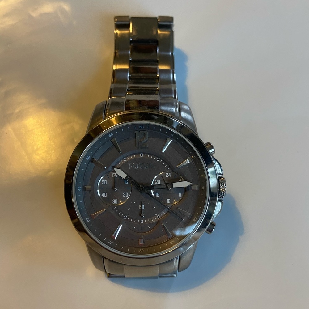 Fossil Watch - charcoal face
